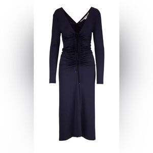 Veronica Beard Navy Long Sleeve Bodycon Dress